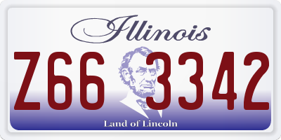 IL license plate Z663342