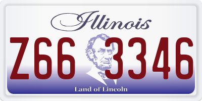 IL license plate Z663346
