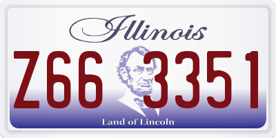 IL license plate Z663351