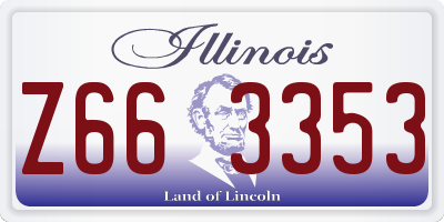 IL license plate Z663353