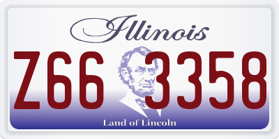 IL license plate Z663358