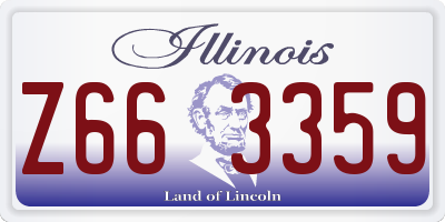 IL license plate Z663359