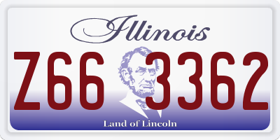 IL license plate Z663362