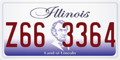 IL license plate Z663364