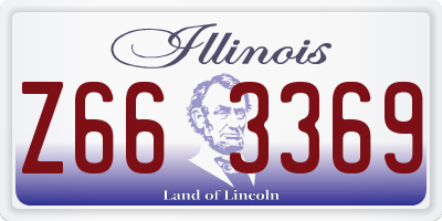 IL license plate Z663369