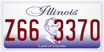 IL license plate Z663370