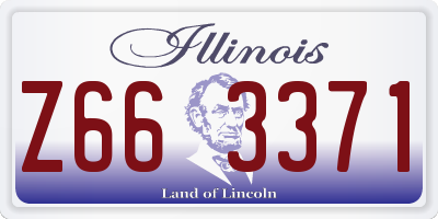 IL license plate Z663371