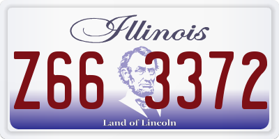 IL license plate Z663372