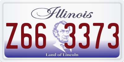 IL license plate Z663373