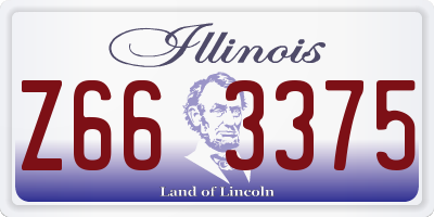IL license plate Z663375