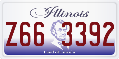 IL license plate Z663392