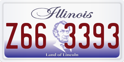 IL license plate Z663393