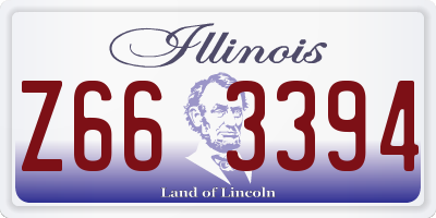 IL license plate Z663394
