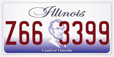 IL license plate Z663399