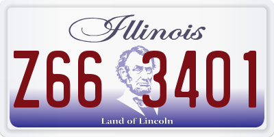 IL license plate Z663401