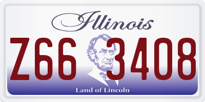 IL license plate Z663408