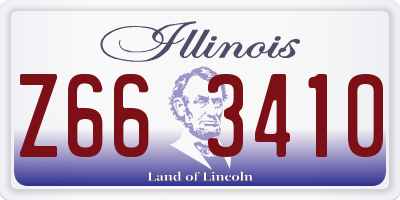 IL license plate Z663410