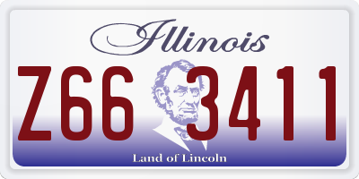 IL license plate Z663411