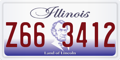 IL license plate Z663412