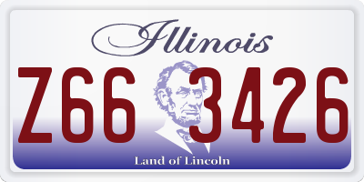 IL license plate Z663426
