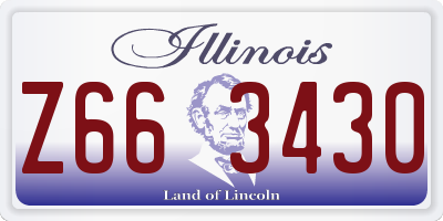 IL license plate Z663430
