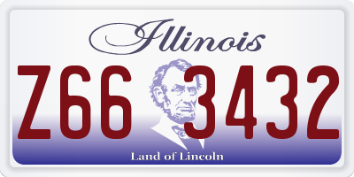 IL license plate Z663432