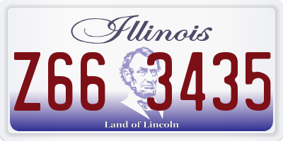 IL license plate Z663435