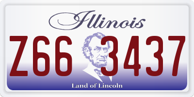 IL license plate Z663437