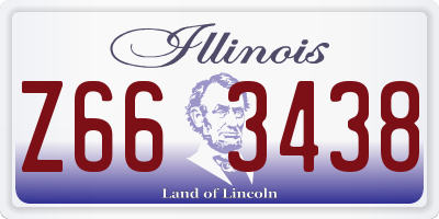 IL license plate Z663438