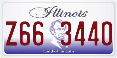 IL license plate Z663440