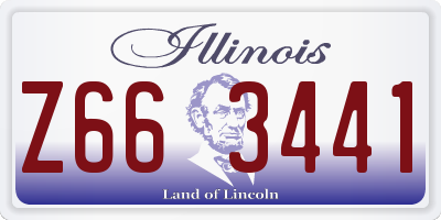IL license plate Z663441