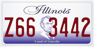 IL license plate Z663442