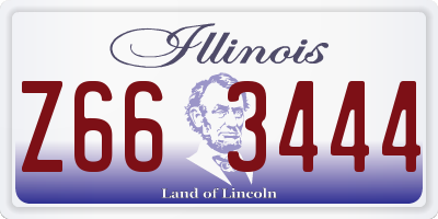 IL license plate Z663444