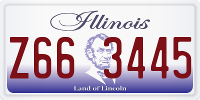 IL license plate Z663445