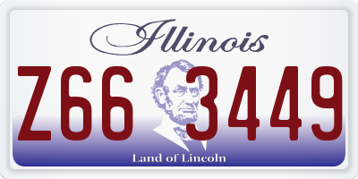IL license plate Z663449
