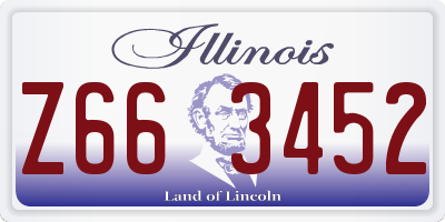 IL license plate Z663452