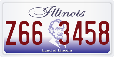 IL license plate Z663458
