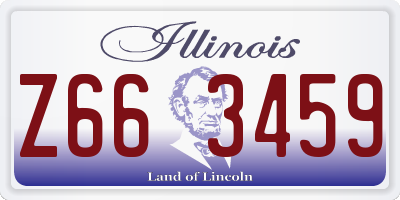 IL license plate Z663459