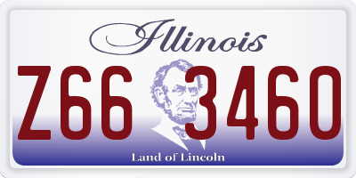 IL license plate Z663460