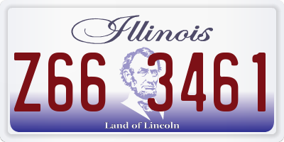 IL license plate Z663461