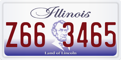 IL license plate Z663465