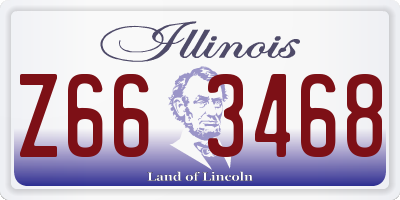IL license plate Z663468