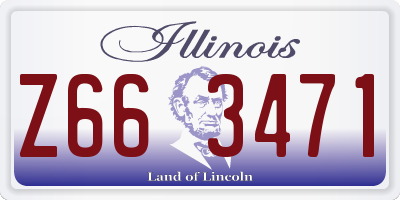 IL license plate Z663471
