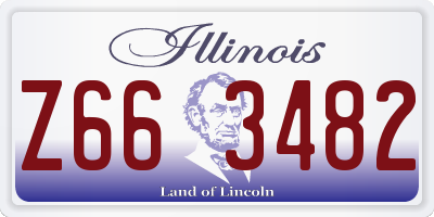 IL license plate Z663482