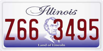 IL license plate Z663495