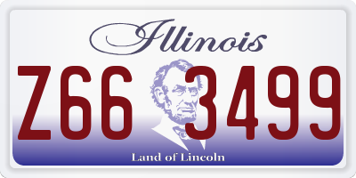 IL license plate Z663499