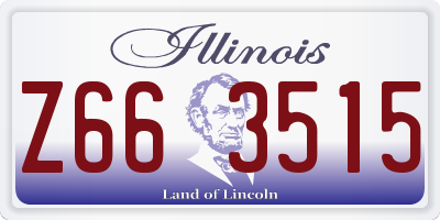 IL license plate Z663515