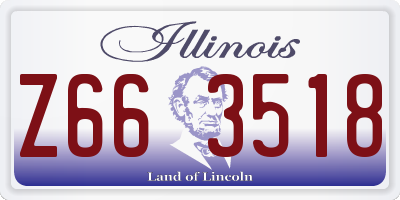 IL license plate Z663518