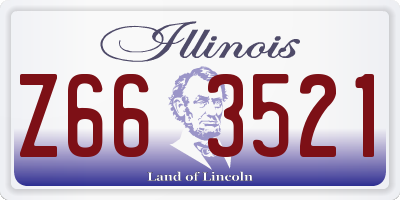 IL license plate Z663521