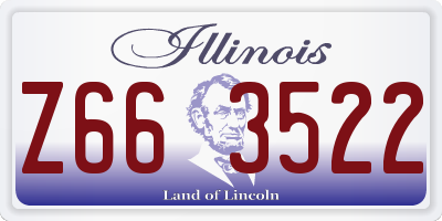 IL license plate Z663522